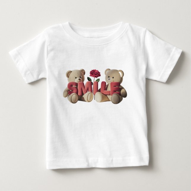 T-shirt Pour Bébé Sourire (Devant)