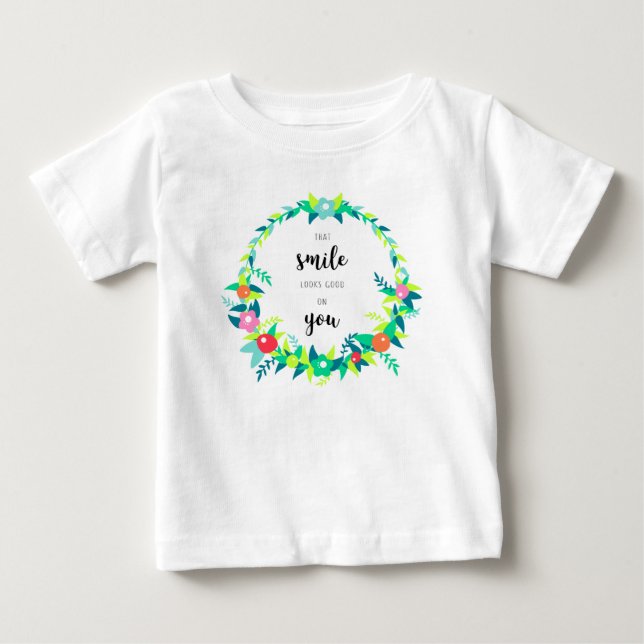 T-shirt Pour Bébé Sourire (Devant)