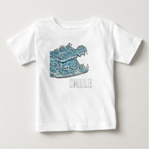 T-shirt Pour Bébé Sourire crocodile