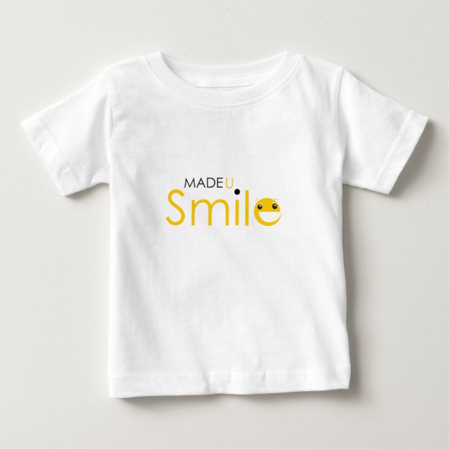 T-shirt Pour Bébé Sourire fait d'U (Devant)