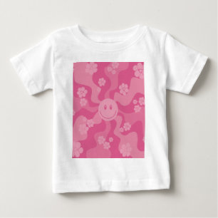 T-shirt Pour Bébé Sourire - rose