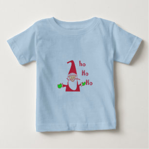 T-shirt Pour Bébé Souris caricature amusante Père Noël Ho Ho Ho T-Sh