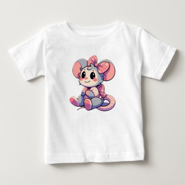 T-shirt Pour Bébé souris de dessin (Devant)