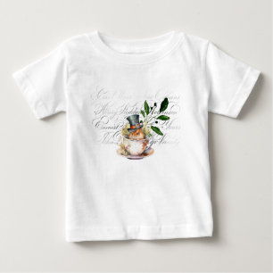T-shirt Pour Bébé Souris victorienne en tasse de thé