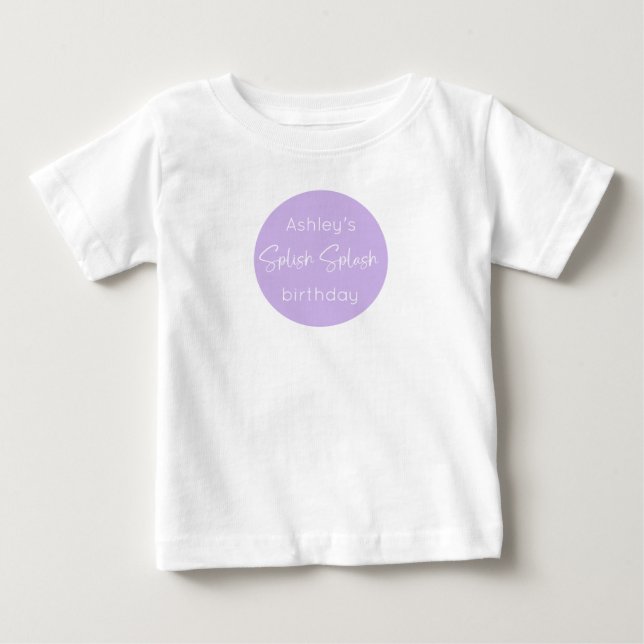 T-shirt Pour Bébé Sous la mer Anniversaire (Devant)