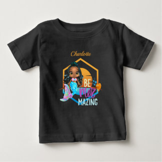 T-shirt Pour Bébé Sous la Mer Être Mer-veilleuse Sirène Personnalisé