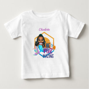 T-shirt Pour Bébé Sous la Mer Être Mer-veilleuse Sirène Personnalisé
