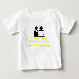 T-shirt Pour Bébé Sous la nouvelle direction, juste marié