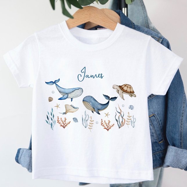 T-shirt Pour Bébé Sous l'eau Boy (Créateur téléchargé)