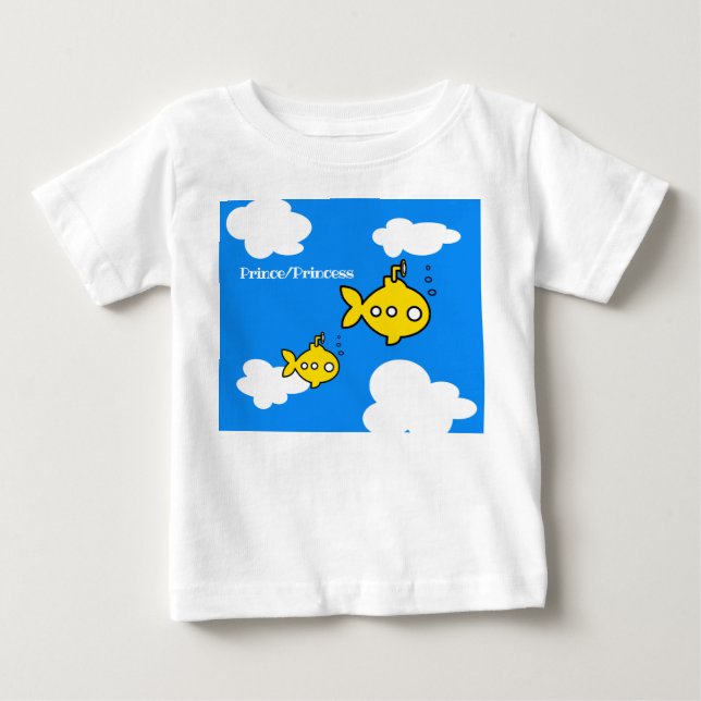T-shirt Pour Bébé Sous-marin Goldfish (Devant)
