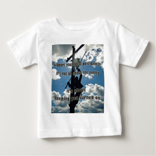 T-shirt Pour Bébé Soutenez votre Lineman