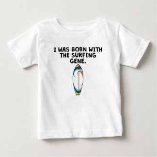 T-shirt Pour Bébé Soutenu avec le gène surfant