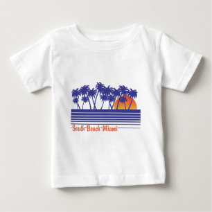 T-shirt Pour Bébé South Beach Miami