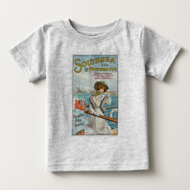 T-shirt Pour Bébé Southsea et Portsmouth (Devant)