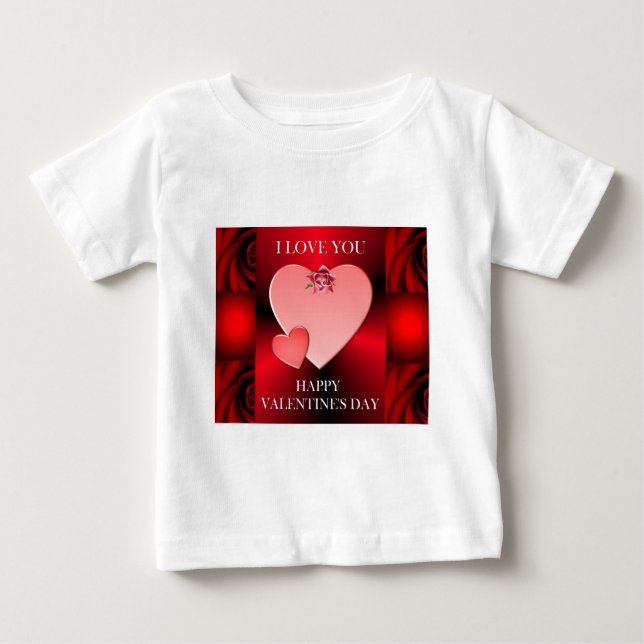 T-shirt Pour Bébé Souvenirs de Saint-Valentin (Devant)