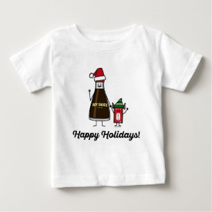 T-shirt Pour Bébé Soy Sauce Bouteille Paquet enfant Noël Père Noël