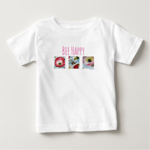 T-shirt Pour Bébé Soyez abeille heureuse et fleurissez le tutu de