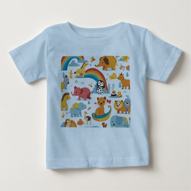 T-shirt Pour Bébé Soyez l'ami des animaux (Devant)