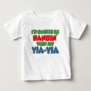 T-shirt Pour Bébé Soyez plutôt avec Yia-Yia