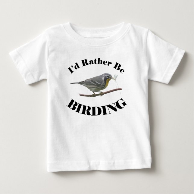 T-shirt Pour Bébé Soyez plutôt Birding (Devant)