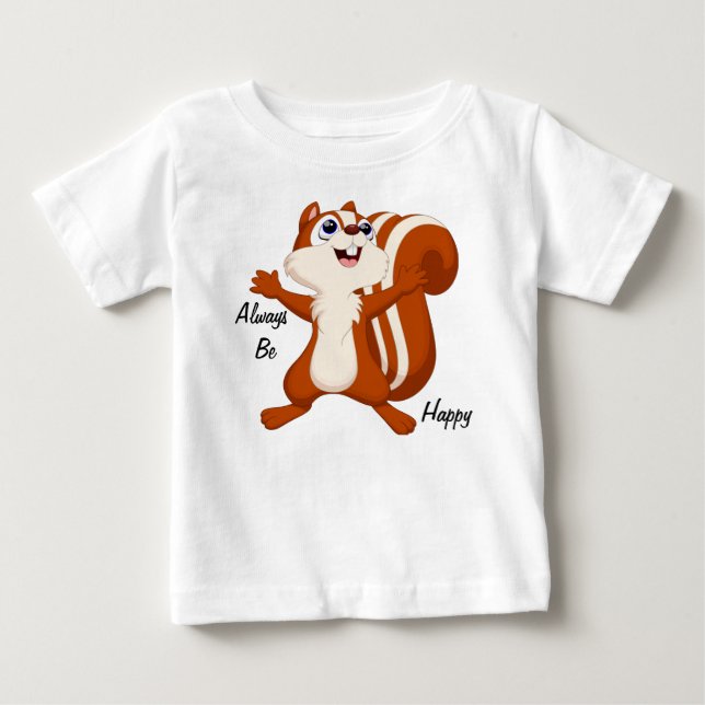 T-shirt Pour Bébé Soyez toujours heureux T-shirt bébé (Devant)