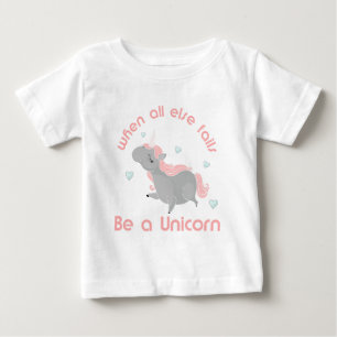 T-shirt Pour Bébé Soyez une licorne