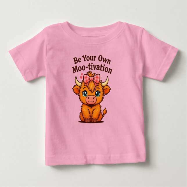 T-shirt Pour Bébé Soyez votre propre motivation (Devant)
