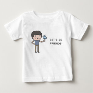 T-shirt Pour Bébé Soyons amis !