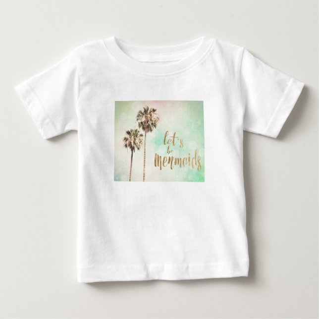 T-shirt Pour Bébé Soyons sirènes avec ananas (Devant)