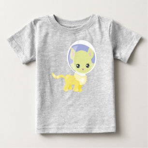 T-shirt Pour Bébé Space Cat, Cosmonaute, Astronaut, Space, Cute Cat