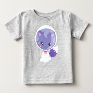 T-shirt Pour Bébé Space Cat, Cute Cat, Astronaute, Cosmonaute, Espac