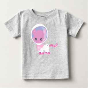 T-shirt Pour Bébé Space Cat, Cute Cat, Cosmonaute, astronaute, espac