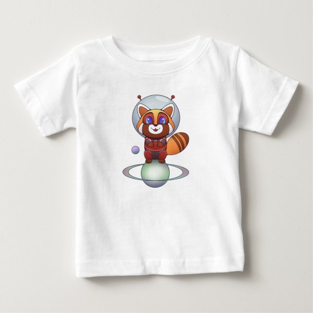 T-shirt Pour Bébé Space Panda Chippy ! (Devant)