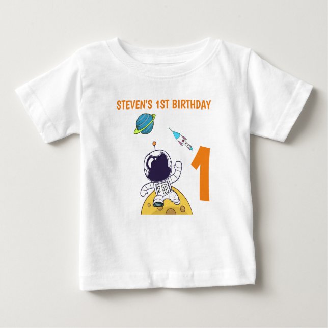 T-shirt Pour Bébé Spaceman Explorant l'espace extra-atmosphérique 1e (Devant)