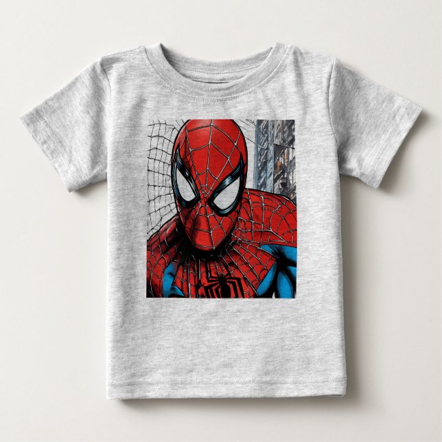 T-shirt Pour Bébé "Spectacle de style Spidey" (Devant)