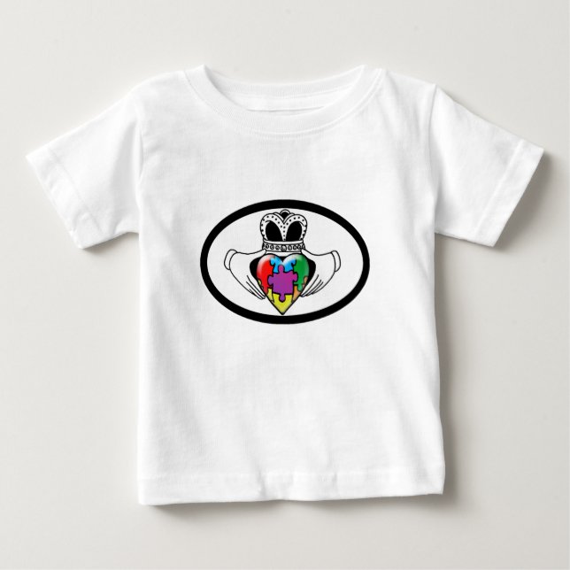 T-shirt Pour Bébé Spectrum Claddagh (Devant)