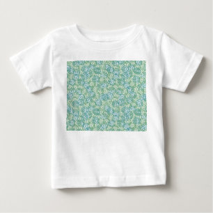 T-shirt Pour Bébé Spirales Vert Bleu