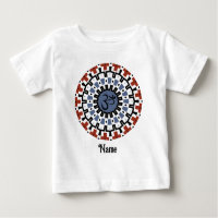 Spirituel Mandala Yoga Om Blue Rust Customisé