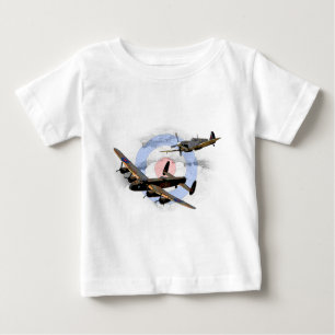 T-shirt Pour Bébé Spitfire et Lancaster