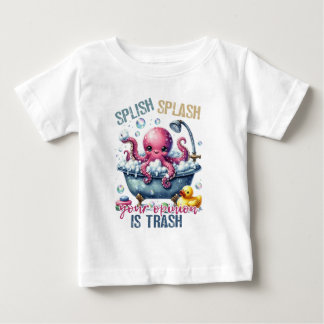 T-shirt Pour Bébé Splash Splash Votre Opinion Est De La Merde 