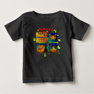 T-shirt Pour Bébé Spooky Halloween