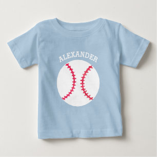 T-shirt Pour Bébé Sports de bébé personnalisés par base-ball mignon