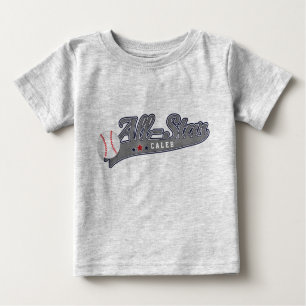 T-shirt Pour Bébé Sports TOUS ÉTOILES de base-ball personnalisés