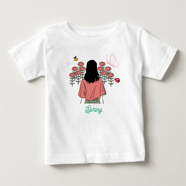T-shirt Pour Bébé Spring Bloom (Devant)