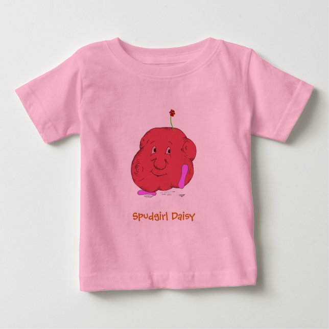 T-shirt Pour Bébé Spudgirl Daisy bébé à manches longues t-shirt (Devant)