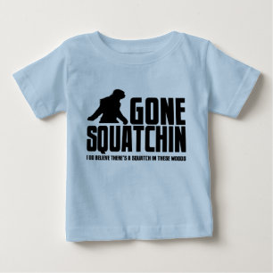 T-shirt Pour Bébé Squatchin allé - croyant drôle de Bigfoot