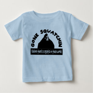 T-shirt Pour Bébé Squatchin allé - il y a des SQUATCH en ces bois !