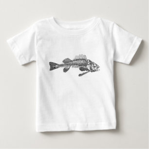 T-shirt Pour Bébé Squelette de poisson