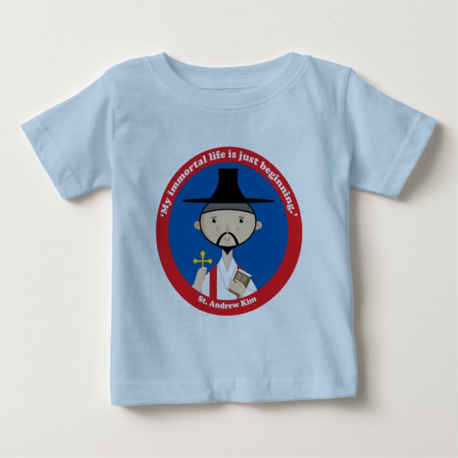 T-shirt Pour Bébé St. Andrew Kim (Devant)