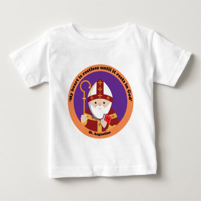 T-shirt Pour Bébé St Augustine d'hippopotame (Devant)
